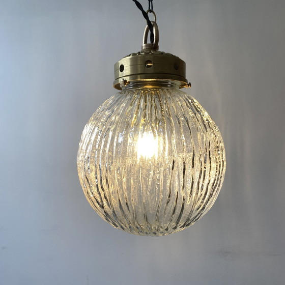 Image 1 of Antieke Art-Deco Xl Vintage Hanglamp