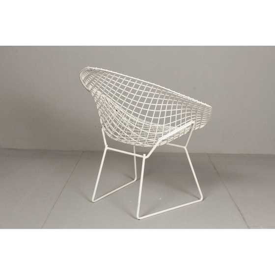 Image 1 of Vintage metalen gaasstoel met risan bekleding voor Knoll, Duitsland 1983