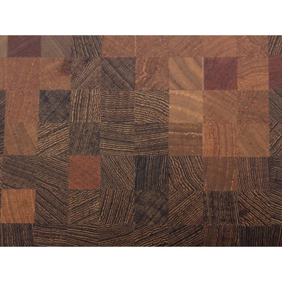 Image 1 of Scandinavische vintage salontafel in staand hout marqueterie