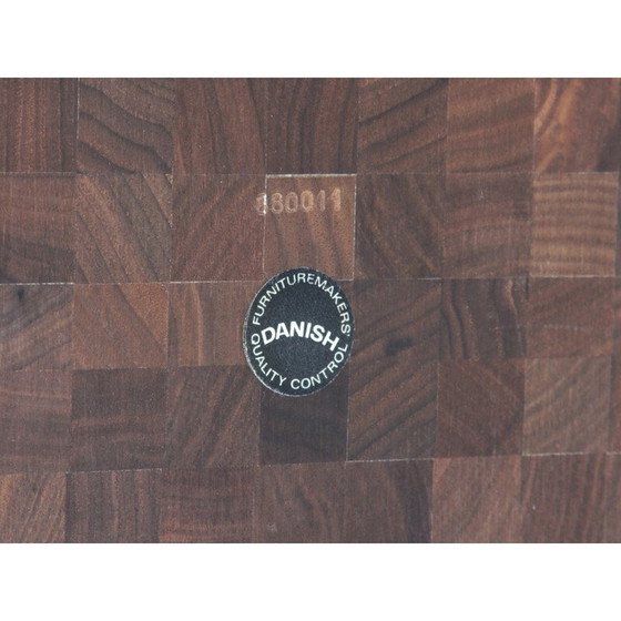 Image 1 of Scandinavische vintage salontafel in staand hout marqueterie