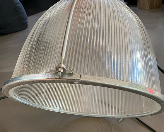 Image 1 of Vintage glazen hanglamp