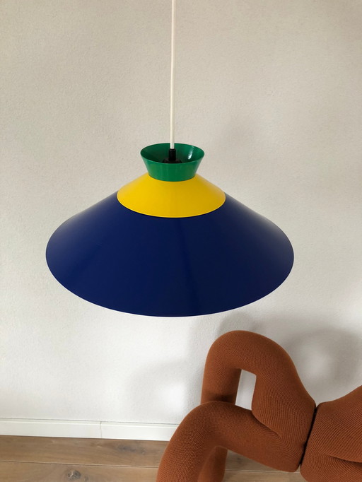 Vintage 1980s WLP Germany Pendant hanglamp