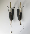 2x Vintage wandlampen