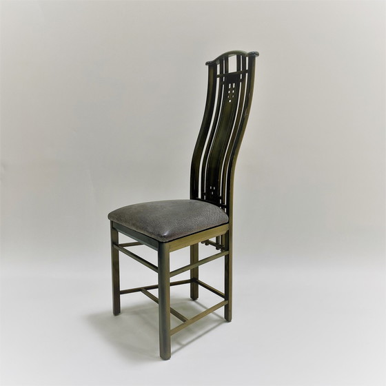 Image 1 of 4x Giorgetti eetkamerstoelen