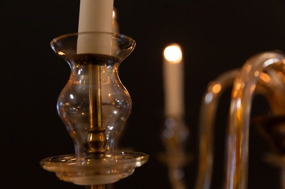 Image 1 of Vintage Bohemische kristallen kroonluchter