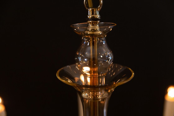 Image 1 of Vintage Bohemische kristallen kroonluchter