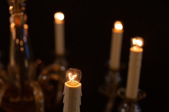 Image 1 of Vintage Bohemische kristallen kroonluchter