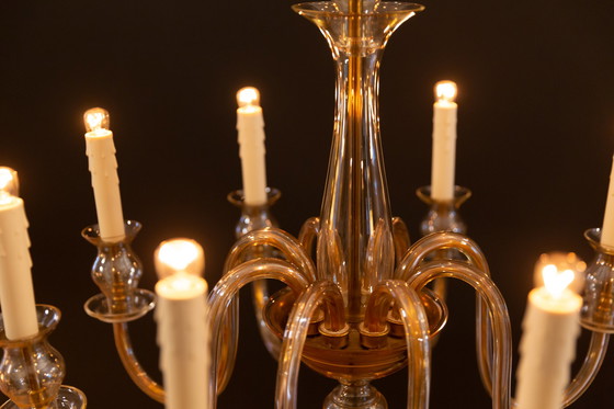 Image 1 of Vintage Bohemische kristallen kroonluchter