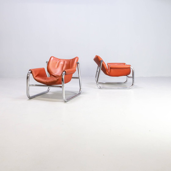 Image 1 of Maurice Burke 'Alpha Sling' lounge fauteuil voor Pozza set/2