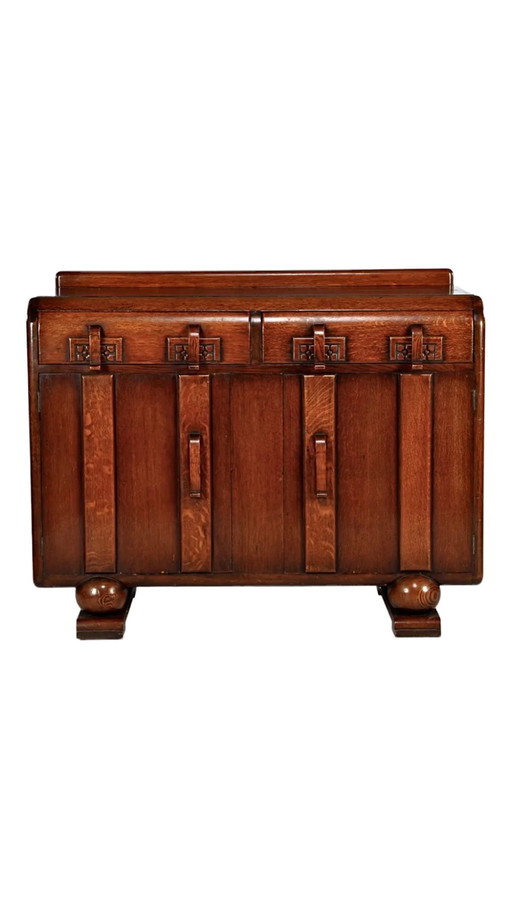 Vintage Amsterdamse School dressoir