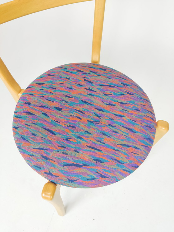 Image 1 of 4x Vintage Deens design houten eetkamerstoelen