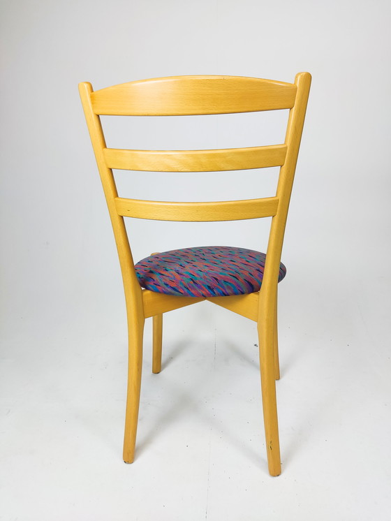 Image 1 of 4x Vintage Deens design houten eetkamerstoelen
