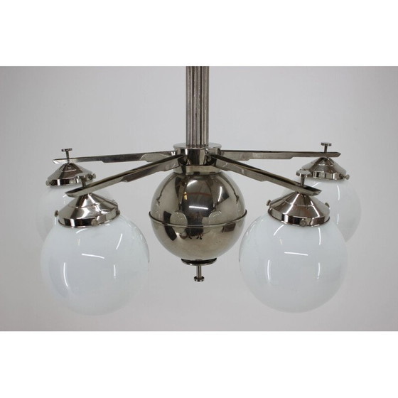 Image 1 of Lustre vintage chroom bauhaus, 1930