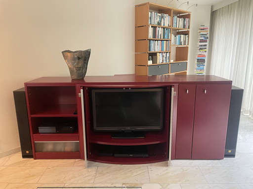 Interlubke Atura Wandkast M45 Bordeaux Rood