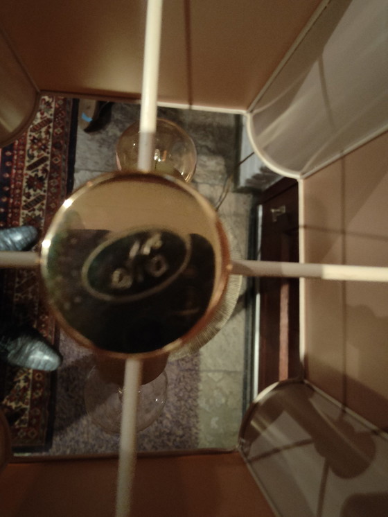 Image 1 of Elegante Mangani Griekse Urn tafellamp met orginele kap