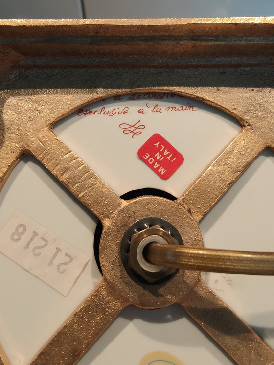 Image 1 of Elegante Mangani Griekse Urn tafellamp met orginele kap