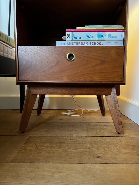 Image 1 of West Elm Mid Century Bedside Cabinets (Pair) 