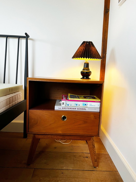 Image 1 of West Elm Mid Century Bedside Cabinets (Pair) 