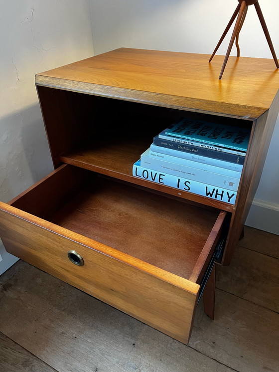 Image 1 of West Elm Mid Century Bedside Cabinets (Pair) 