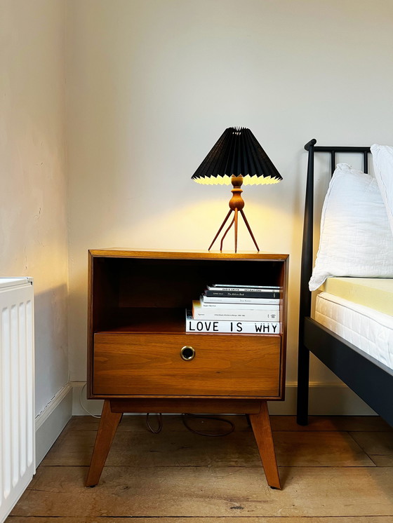 Image 1 of West Elm Mid Century Bedside Cabinets (Pair) 