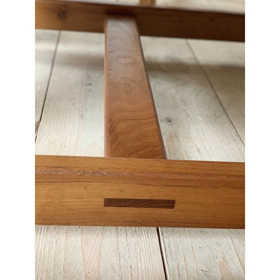 Image 1 of Vintage massief iepen salontafel, 1980