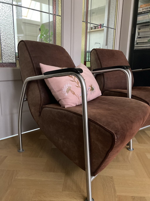 2x Industriële fauteuil