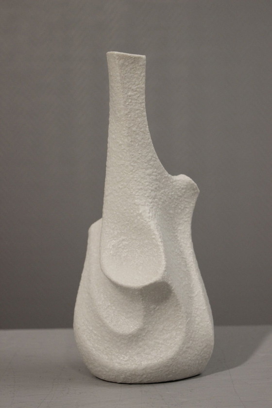 Image 1 of Sgrafo Modern Design Peter Müller - Biomorf porseleinen vaas Duitsland 1960S