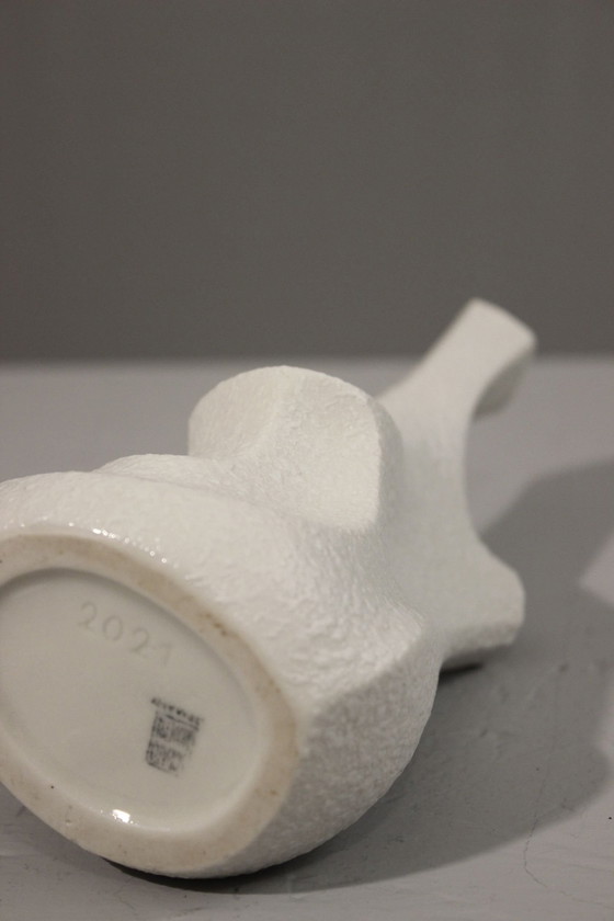 Image 1 of Sgrafo Modern Design Peter Müller - Biomorf porseleinen vaas Duitsland 1960S