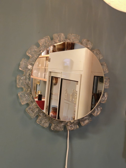 Vintage Hillebrand Spiegel Verlichting Wandlamp 