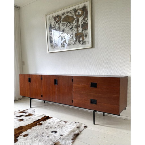 Vintage Du03 teak dressoir van Cees Braakman voor Pastoe, Nederland 1950