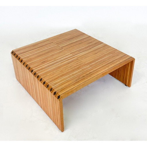 Vintage houten salontafel, Italië 1970