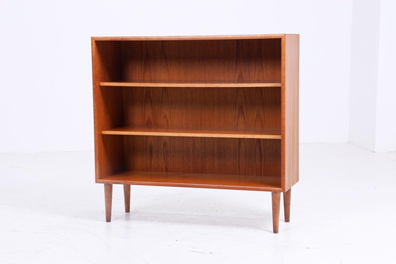 Image 1 of Open vintage teak ladekast | Mid Century kast jaren 60 | Vintage hal plank opslag retro hout