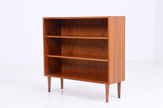 Image 1 of Open vintage teak ladekast | Mid Century kast jaren 60 | Vintage hal plank opslag retro hout