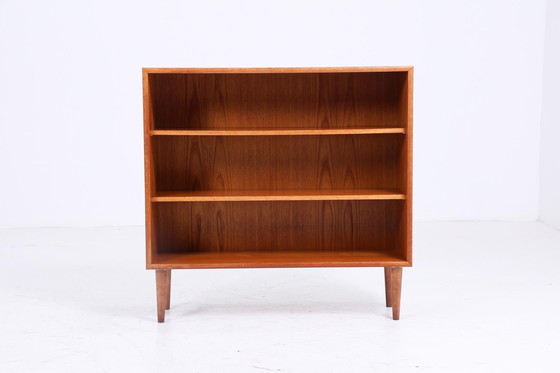 Image 1 of Open vintage teak ladekast | Mid Century kast jaren 60 | Vintage hal plank opslag retro hout