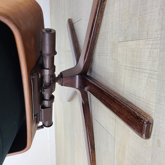 Image 1 of Vintage teakhouten en lederen fauteuil voor Göte Møbler, Zweden 1970