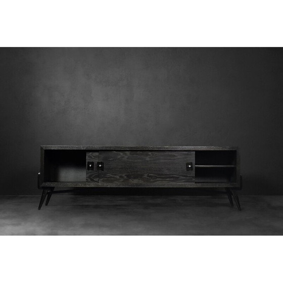 Image 1 of Vintage donker eiken dressoir, 1960