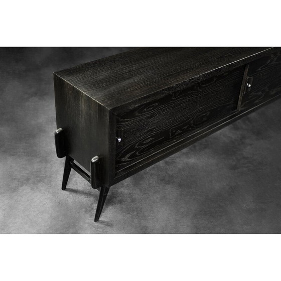 Image 1 of Vintage donker eiken dressoir, 1960