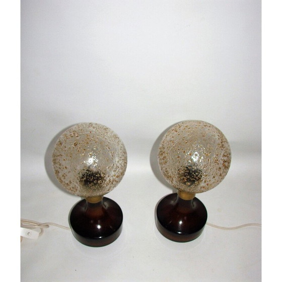 Image 1 of Paar vintage keramische lampen van Hustad, 1960