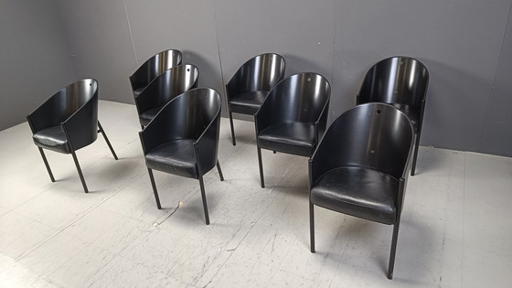 Image 1 of Vintage Costes stoelen van Philippe Starck voor Aleph, set van 8