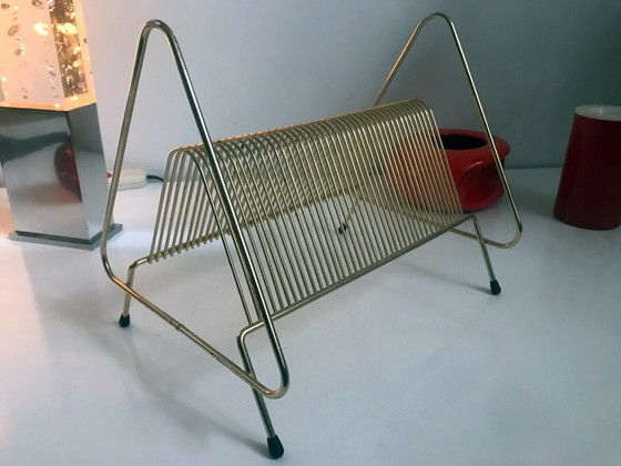 Image 1 of Vintage vinylrek - 45 toeren houder - 1950