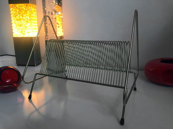 Image 1 of Vintage vinylrek - 45 toeren houder - 1950