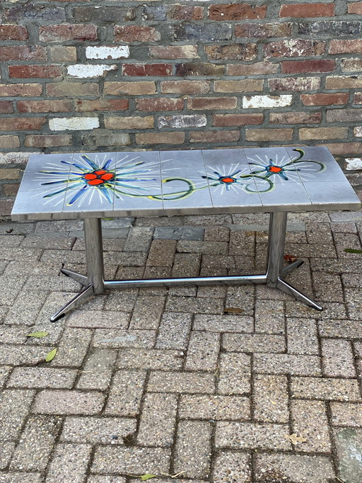 Vintage Adri Keramisch Betegelde Salontafel