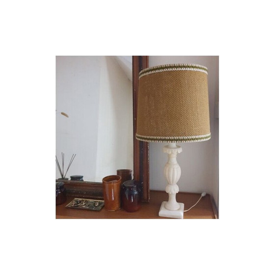 Image 1 of Vintage lamp met marmeren voet, 1960