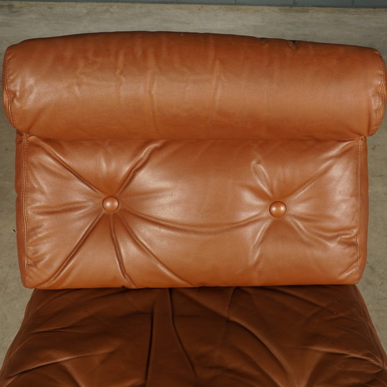 Image 1 of Set Van 4 Vintage Lederen Modulaire Fauteuils – Jaren 60