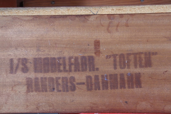 Image 1 of Teakhouten bureau voor Møbelfabrikken Toften, Denemarken, jaren 1960