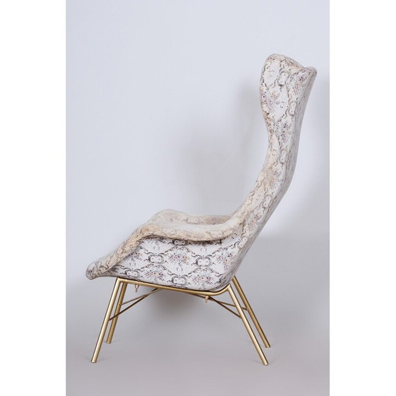 Image 1 of Mid-eeuwse Wing fauteuil in laminaat van Miroslav Navratil, 1950