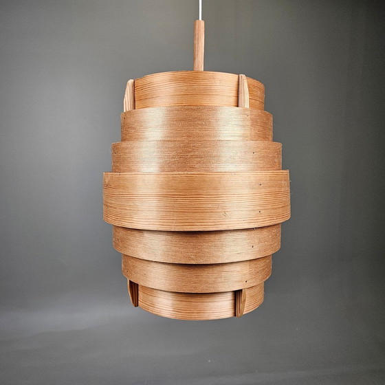 Image 1 of Houten hanglamp T388, ontworpen door Hans-Agne Jakobsson