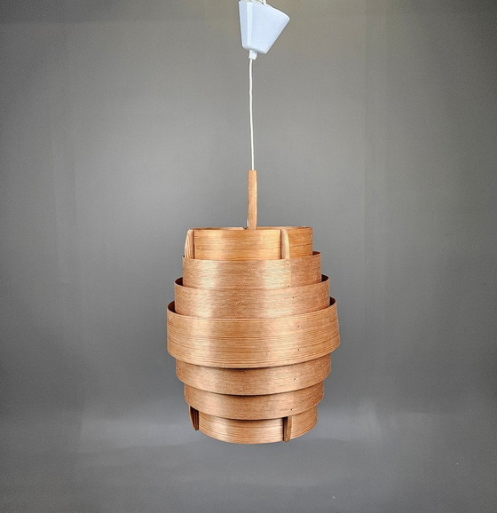 Image 1 of Houten hanglamp T388, ontworpen door Hans-Agne Jakobsson