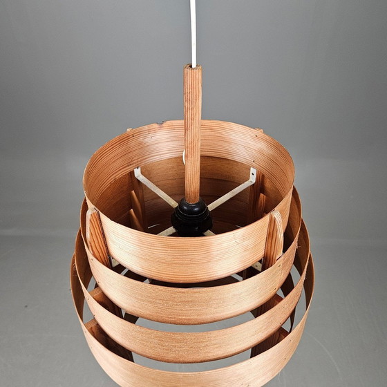 Image 1 of Houten hanglamp T388, ontworpen door Hans-Agne Jakobsson