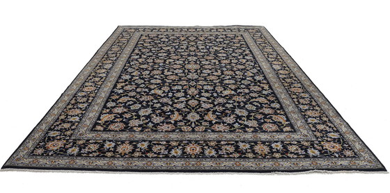 Image 1 of Origineel handgeknoopt Perzisch Tapijt Kashan Fijn Met Zijde 382 X 280 Cm Top Conditie